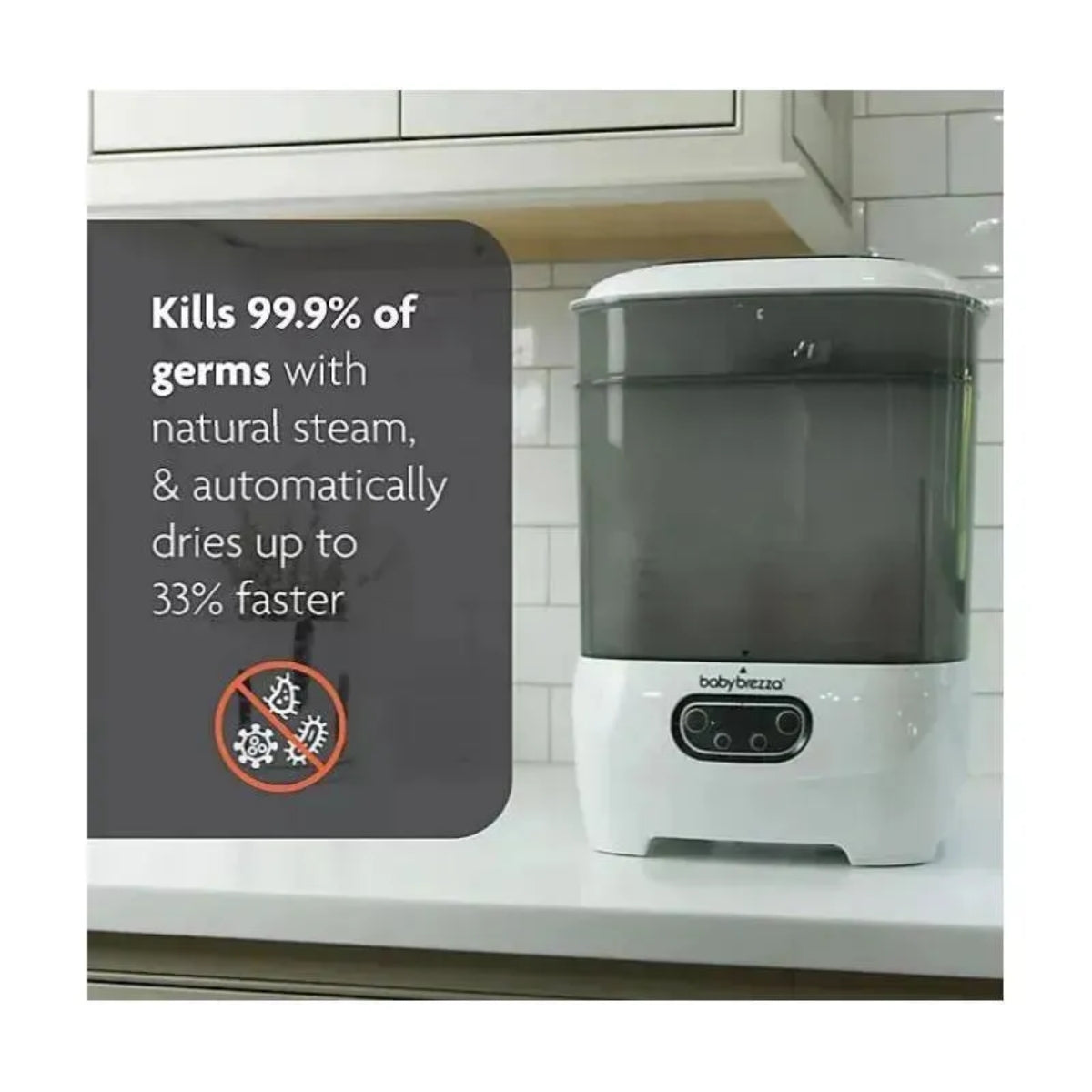 Baby Brezza One Step Baby Bottle Sterilizer and Dryer Advanced White