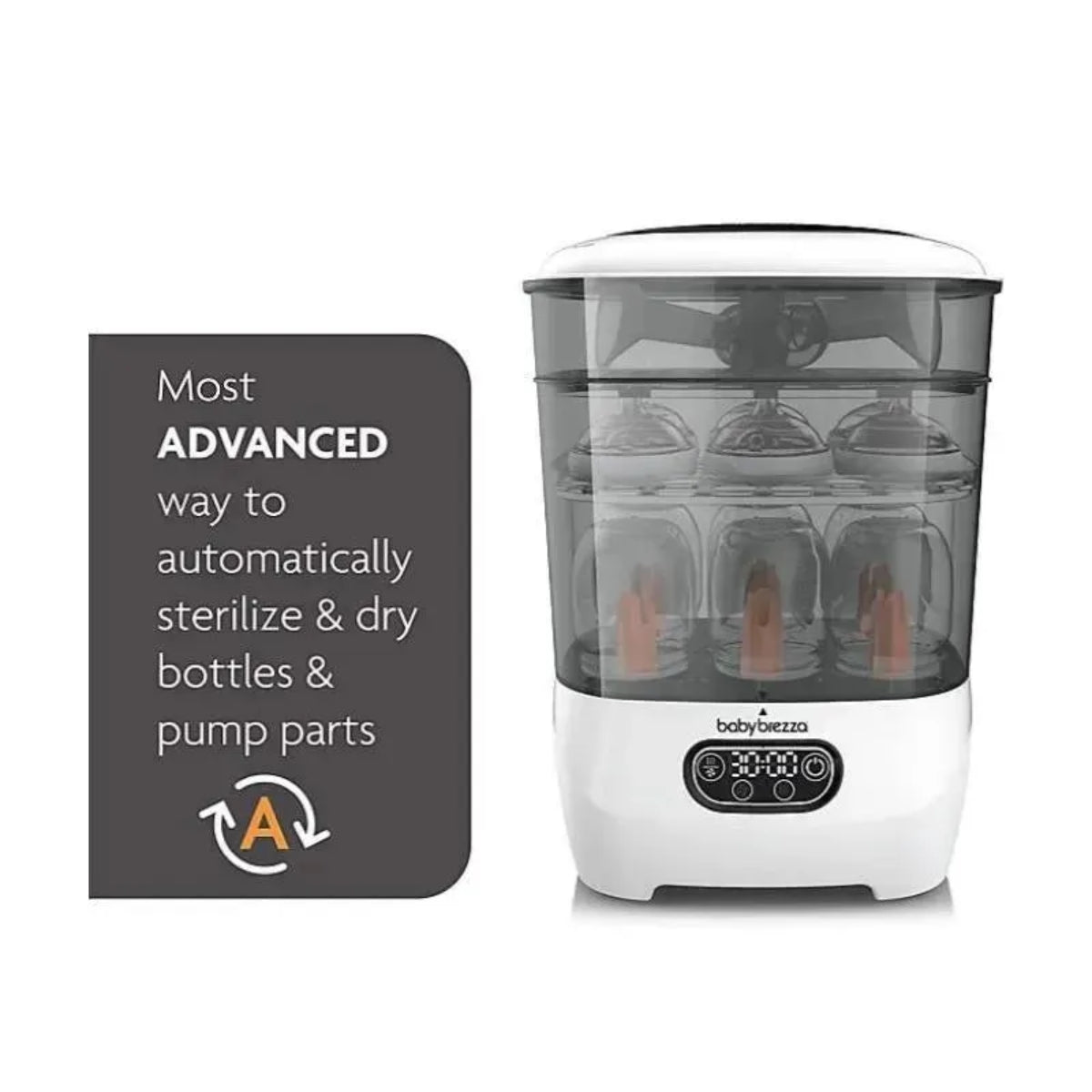 Baby Brezza One Step Baby Bottle Sterilizer and Dryer Advanced White