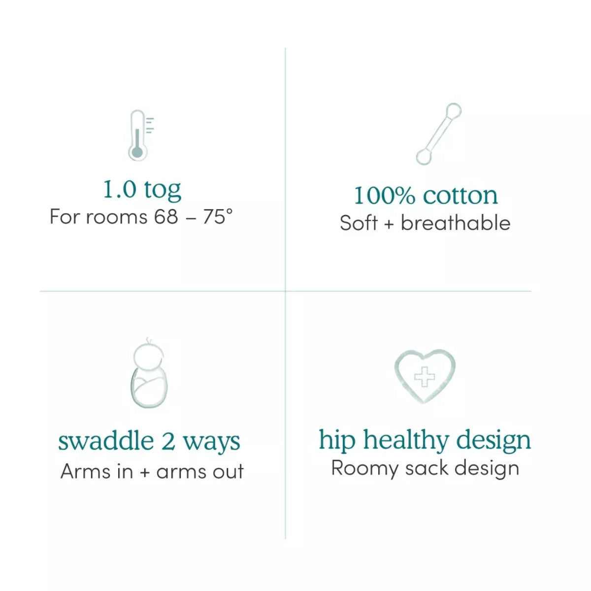 Aden + Anais Essentials Wrap Swaddle 3 pack - Briar Rose