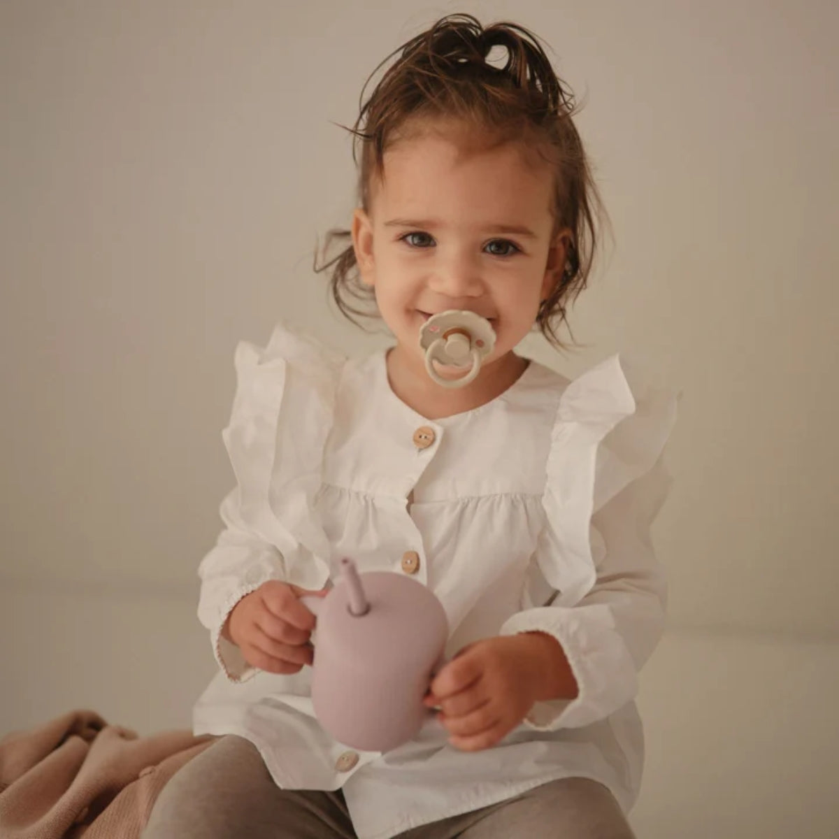 Mushie FRIGG Natural Rubber Cinnamon Charm Pacifier 6-Pack