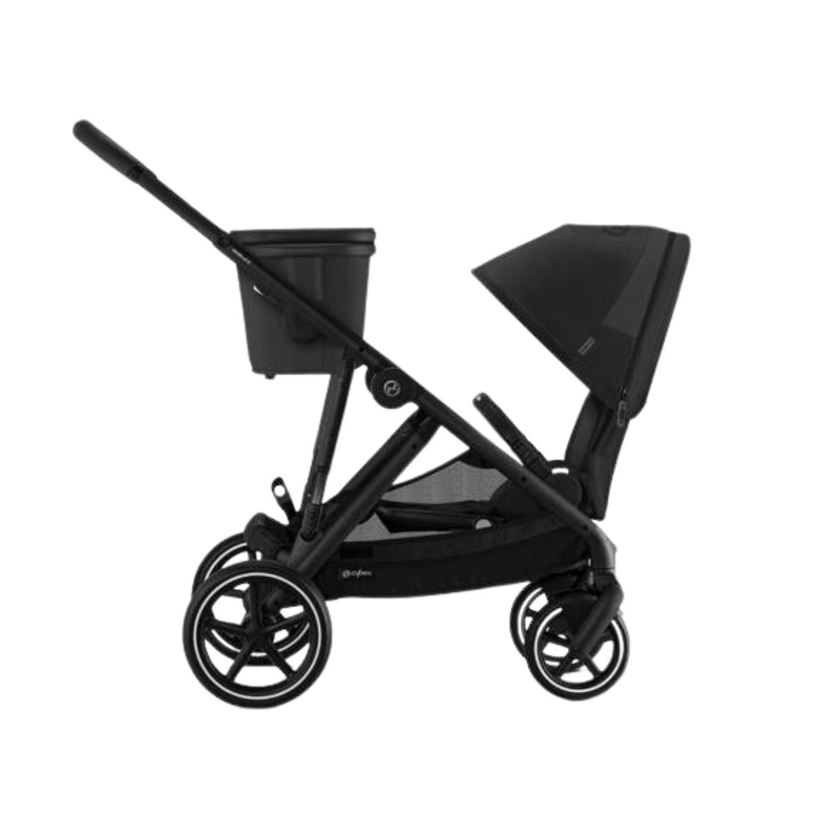 Cybex Gazelle S Single-to-Double Stroller - Black Frame / Moon Black