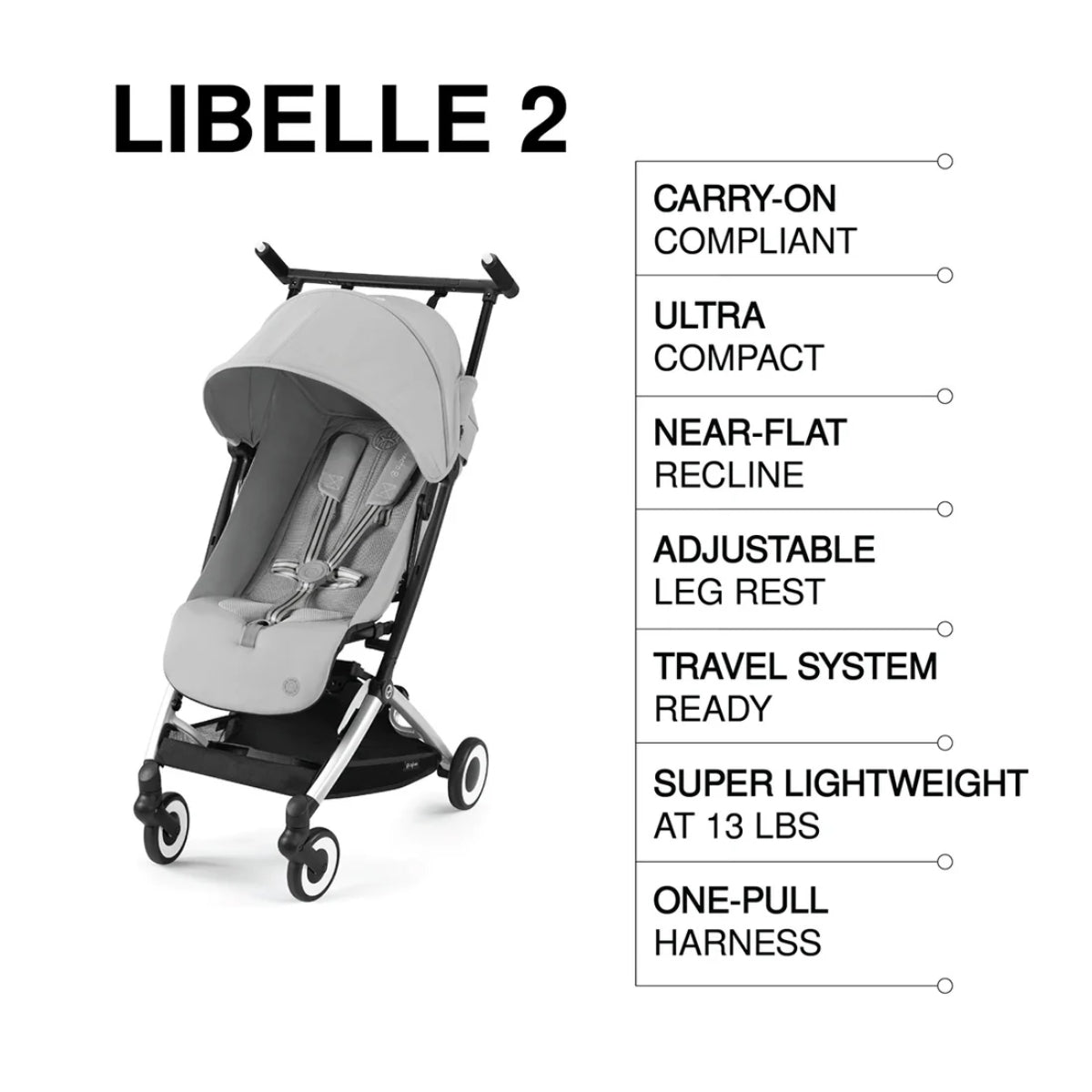 Cybex Libelle 2 Stroller - Fog Grey