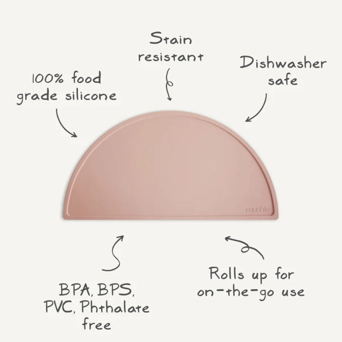 Mushie Silicone Placemat Whales