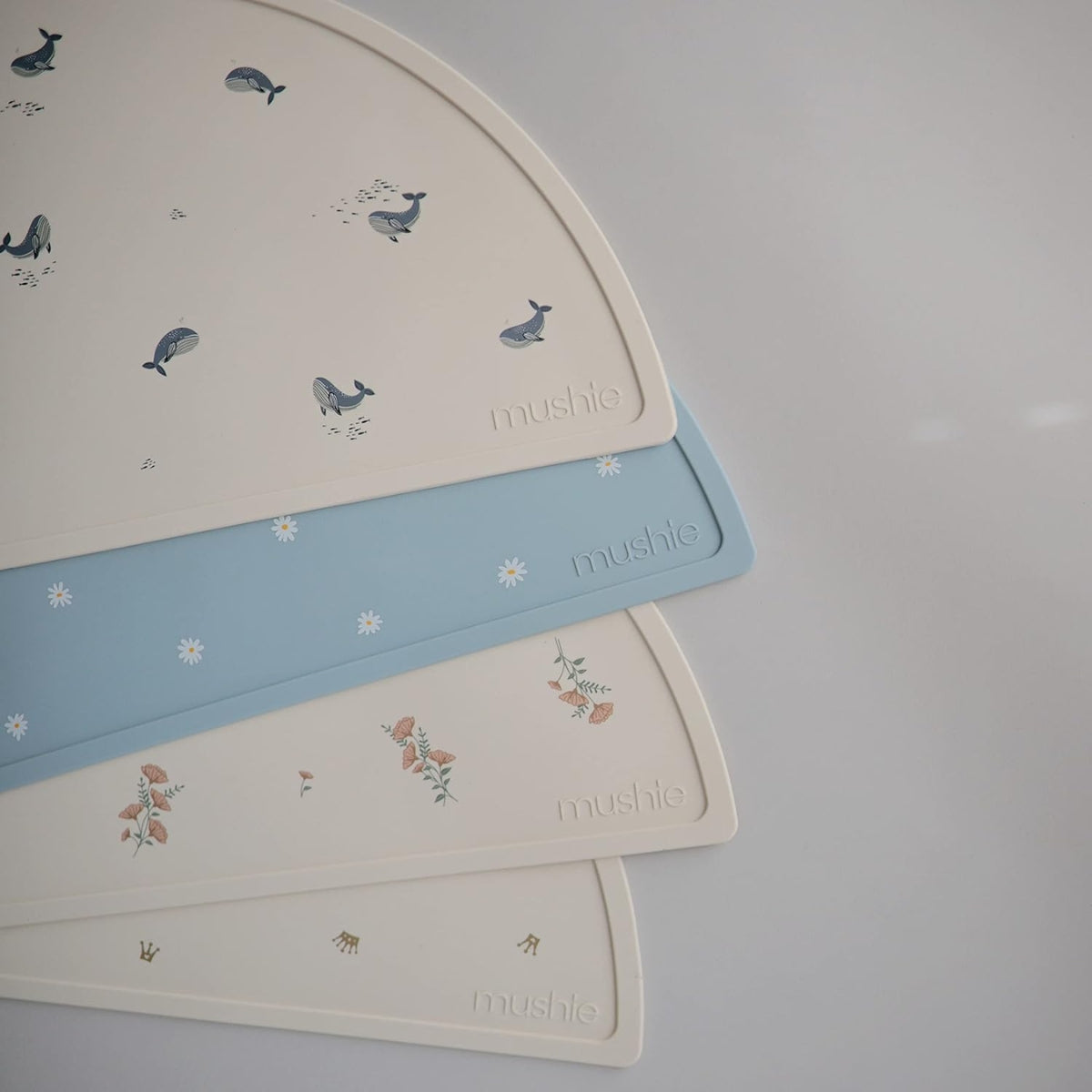 Mushie Silicone Placemat Whales