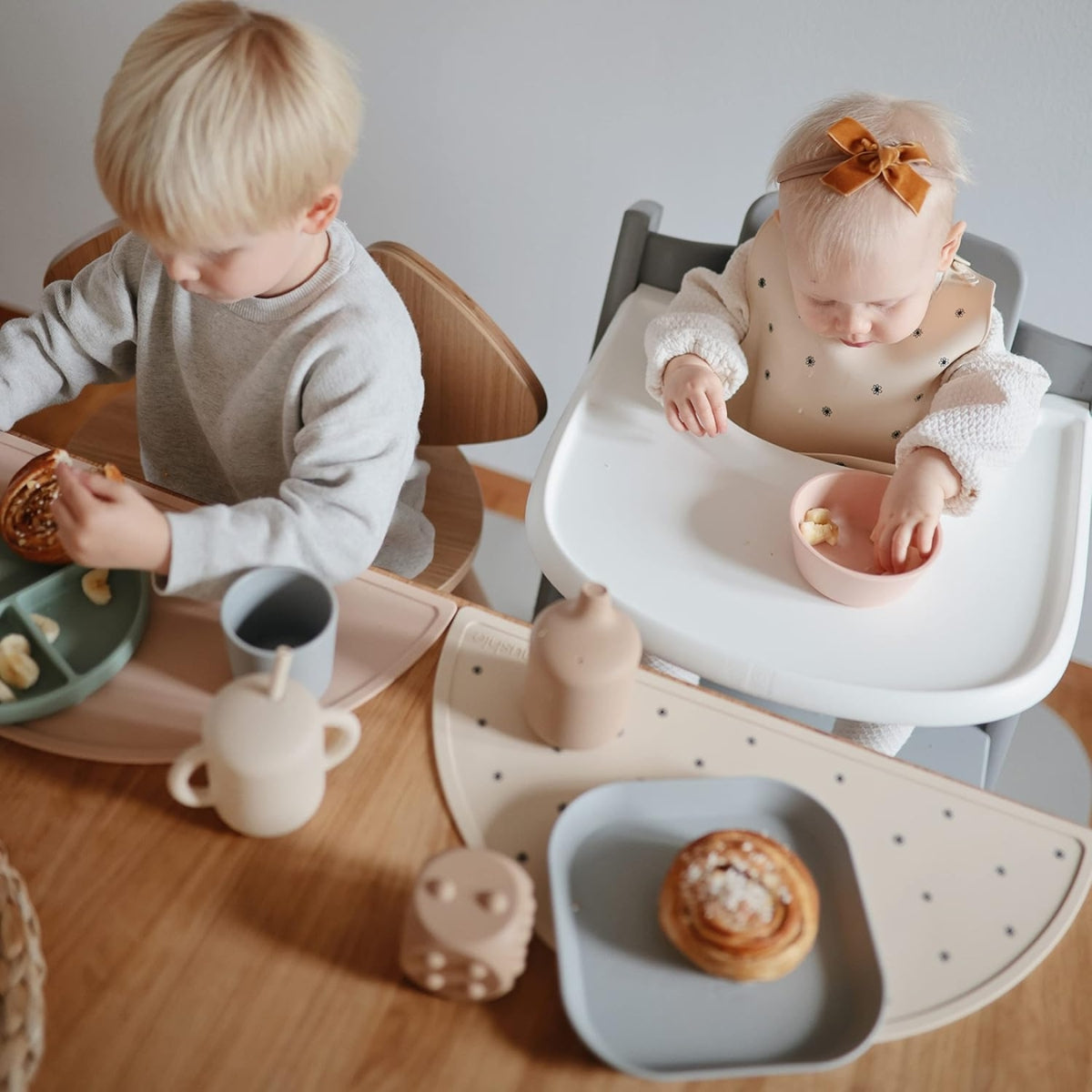 Mushie Silicone Placemat Whales