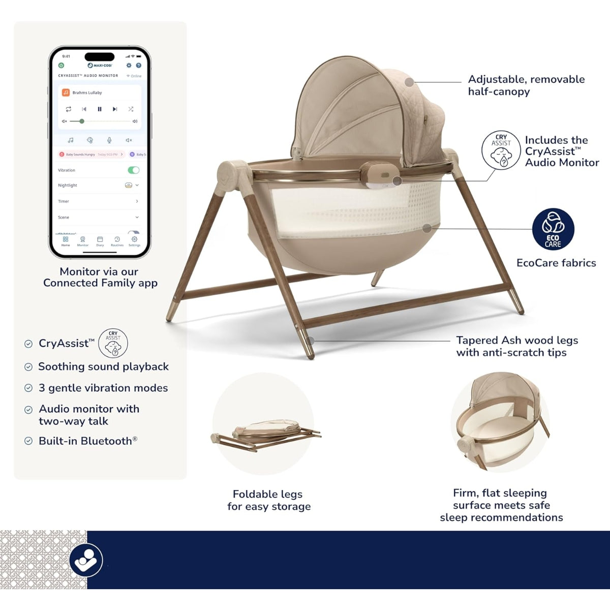 Maxi-Cosi Sibia Bassinet Natural Heritage