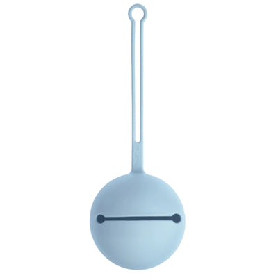 Mushie Silicone Pacifier Holder Case (Powder Blue)