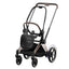 Cybex E-Priam 2 Stroller Frame - Rose Gold/Brown
