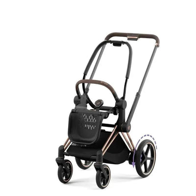Cybex E-Priam 2 Stroller Frame - Rose Gold/Brown