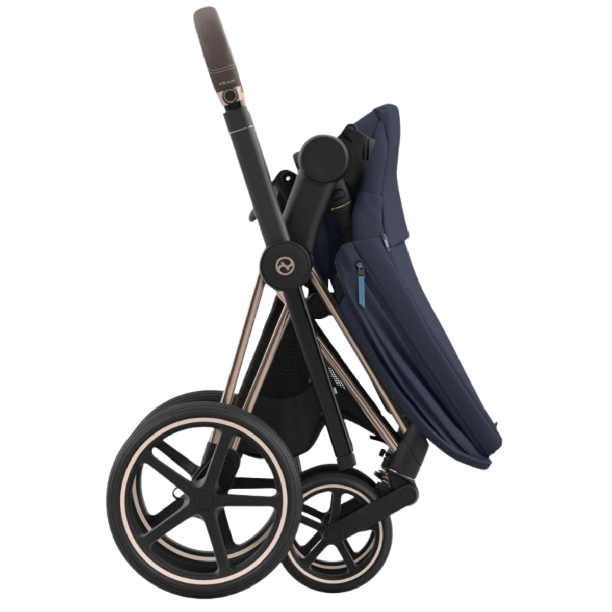 Cybex Priam 4 Complete Stroller Rose Gold Nautical Blue