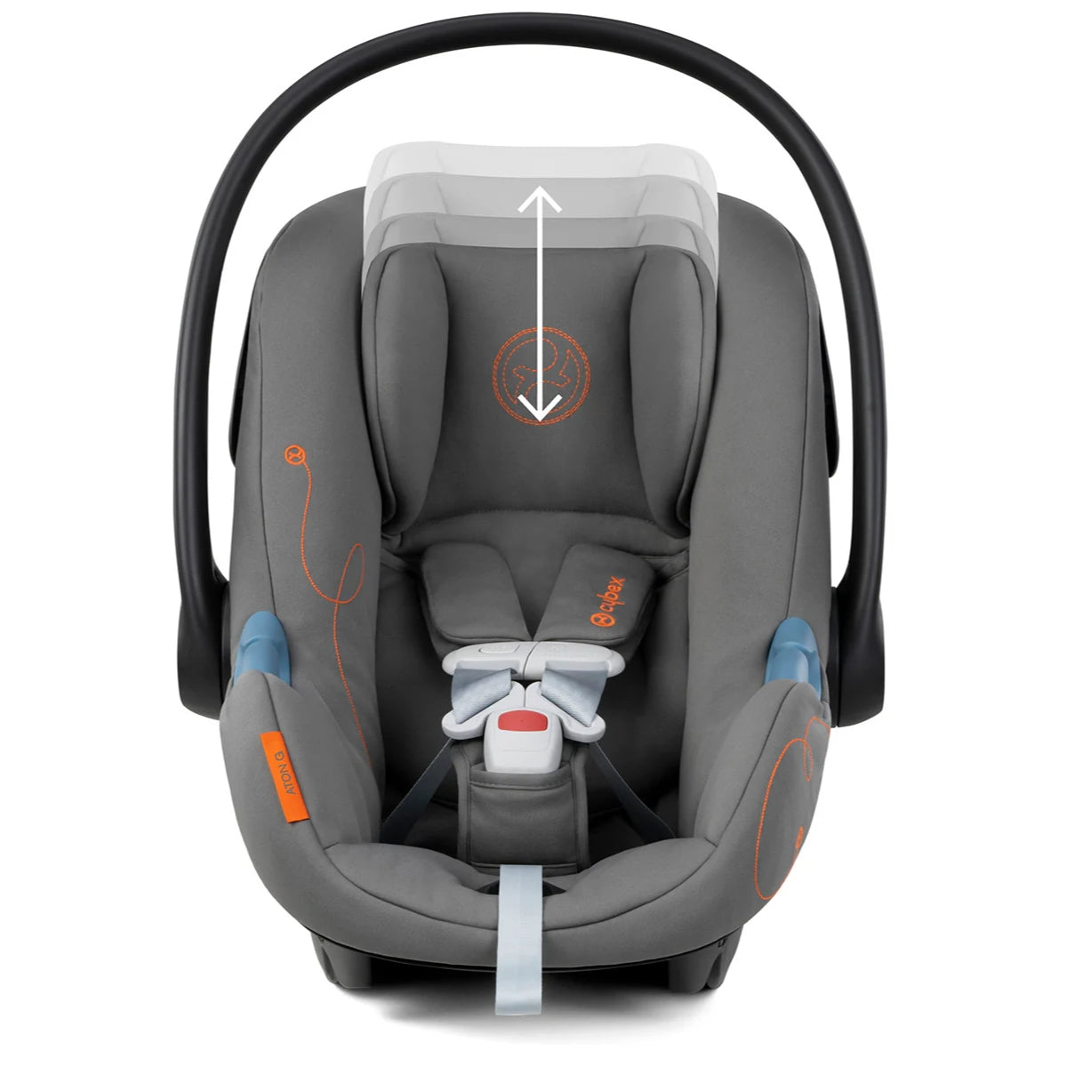 Cybex Aton G Infant Car Seat w/ SensorSafe - Lava Grey