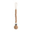 Mushie Silicone Pacifier Clip | Hera Faux Wood