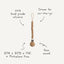 Mushie Silicone Pacifier Clip | Hera Faux Wood