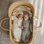 Mushie Silicone Pacifier Clip | Hera Faux Wood