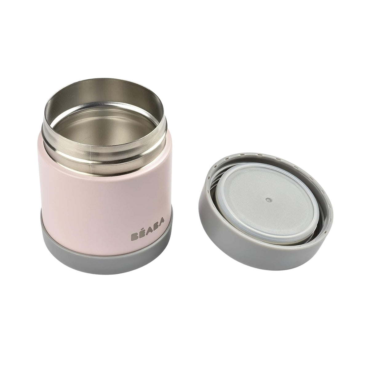 Beaba Stainless Steel 10 oz Jar - Rose - Temperature Control On-the-Go