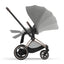 Cybex E-Priam 2 Stroller - Rose Gold/Brown Frame and Soho Grey Seat Pack