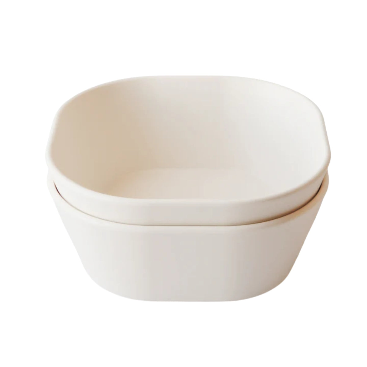 Mushie Square Dinnerware Bowl Set of 2 - Ivory