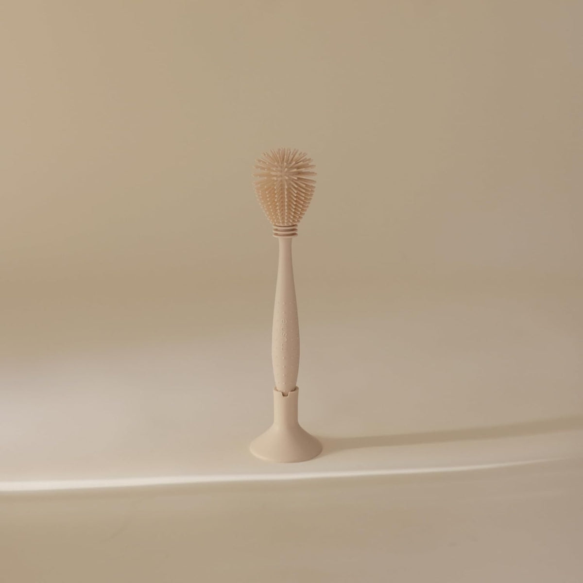 Mushie Silicone Baby Bottle Brush Shifting Sand