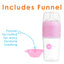 Popyum - 2Pk Anti-Colic Formula Making Baby Bottle 9 Oz, Pastel Pink
