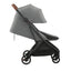 UPPAbaby Minu V3 Compact Stroller - Greyson (Charcoal Melange / Carbon Frame / Saddle Leather)