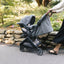 UPPAbaby Minu V3 Compact Stroller - Greyson (Charcoal Melange / Carbon Frame / Saddle Leather)