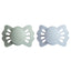 Mushie FRIGG Lucky Symmetrical Silicone Pacifier 2-Pack 0-6M Sage e Powder Blue