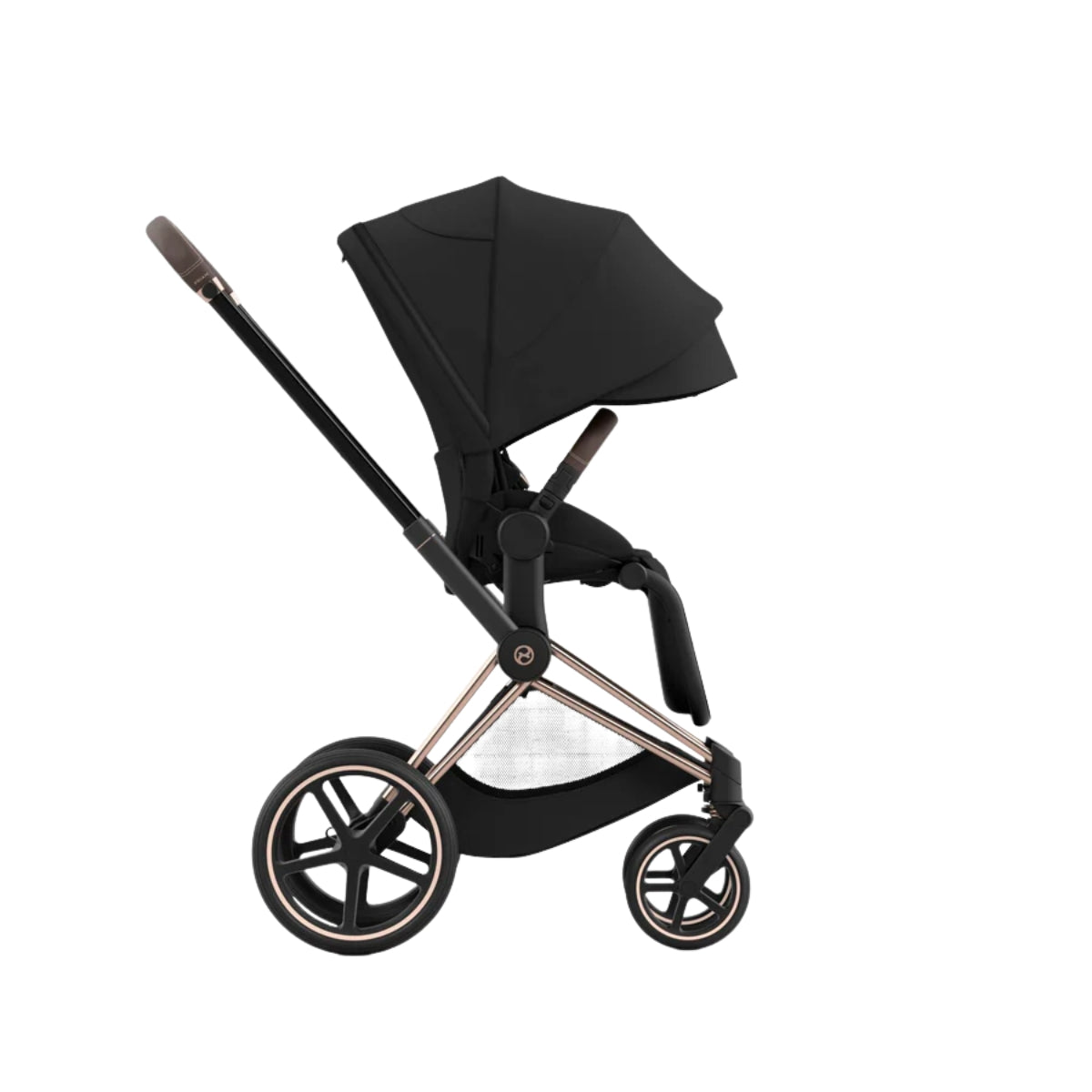 Cybex Priam 4 Complete Stroller Rose Gold Deep Black