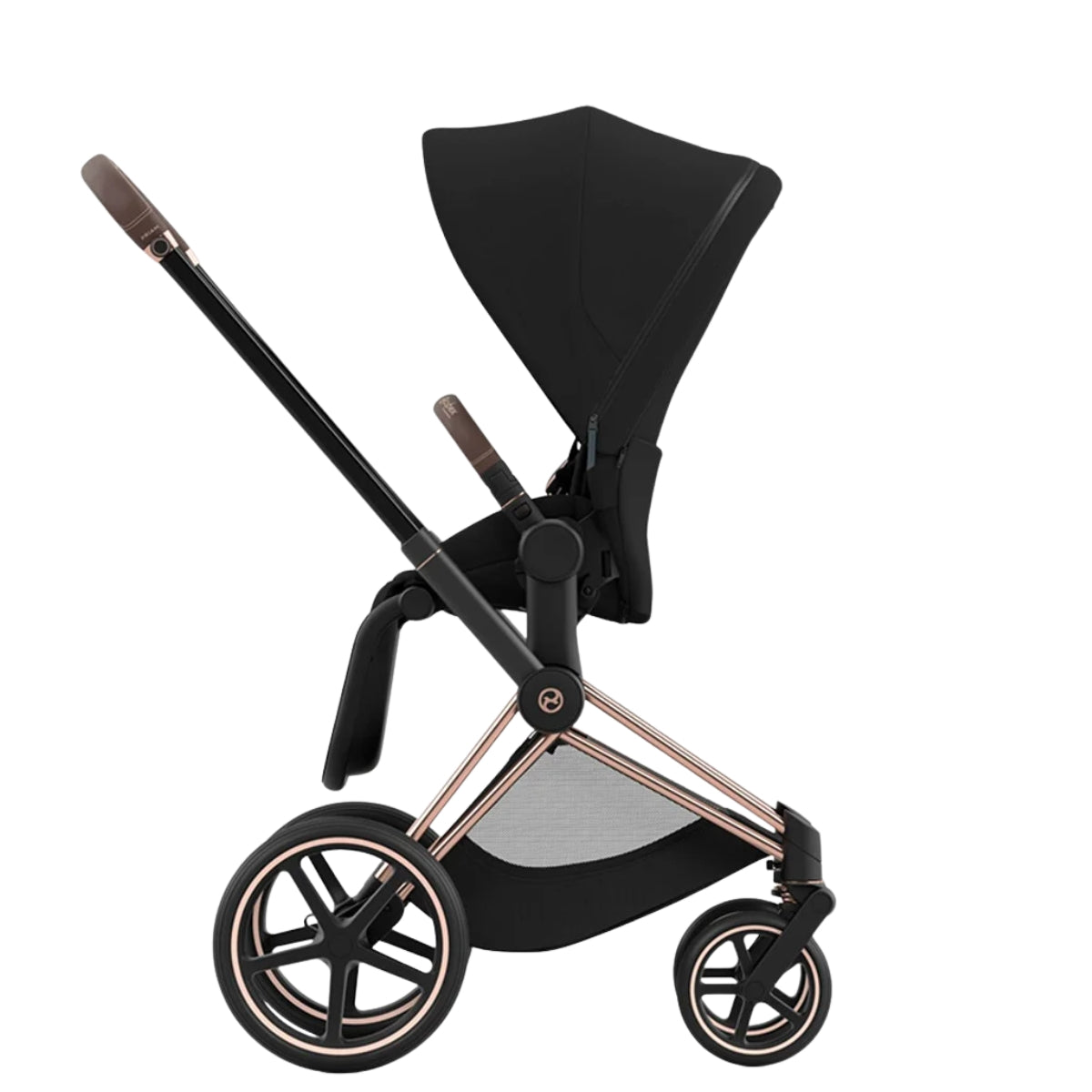 Cybex Priam 4 Complete Stroller Rose Gold Deep Black