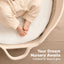 Keababies 2-Pack Isla Fitted Bassinet Sheets - Soft White