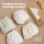 Keababies 2-Pack Isla Fitted Bassinet Sheets - Soft White