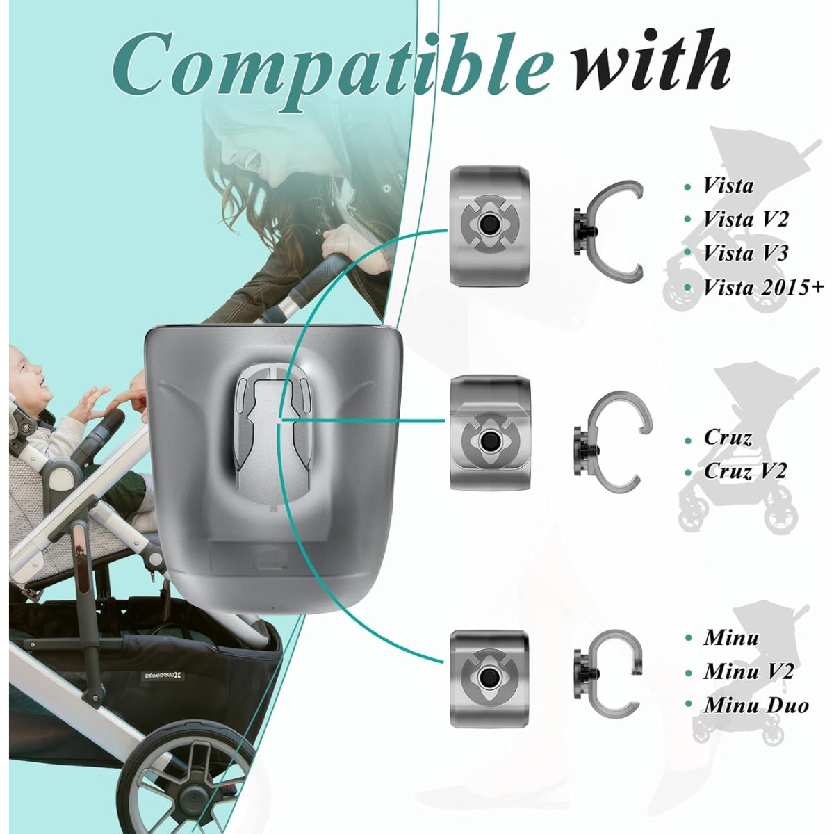 Uppababy - Cup Holder For Vista, Cruz And Minu