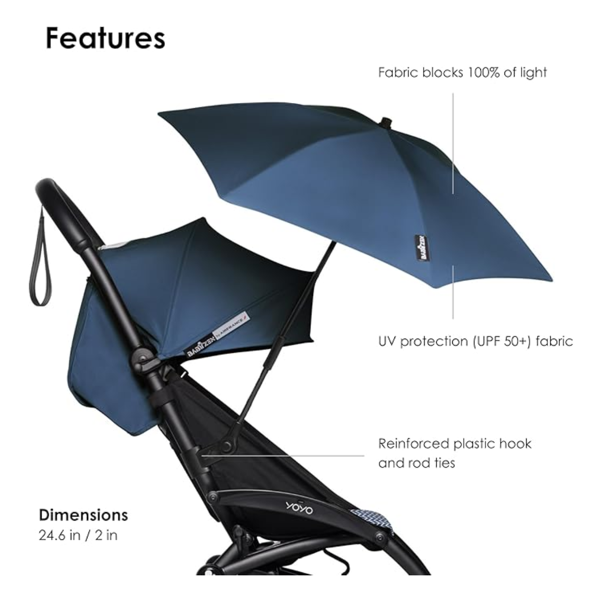 Parasol Yoyo+ Babyzen in Navy Blue