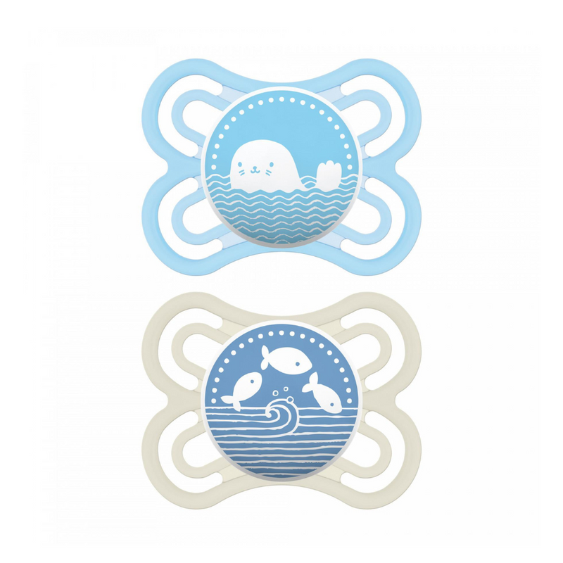 Mam Perfect Pacifier, 0-6 Months, Double Packs Boy