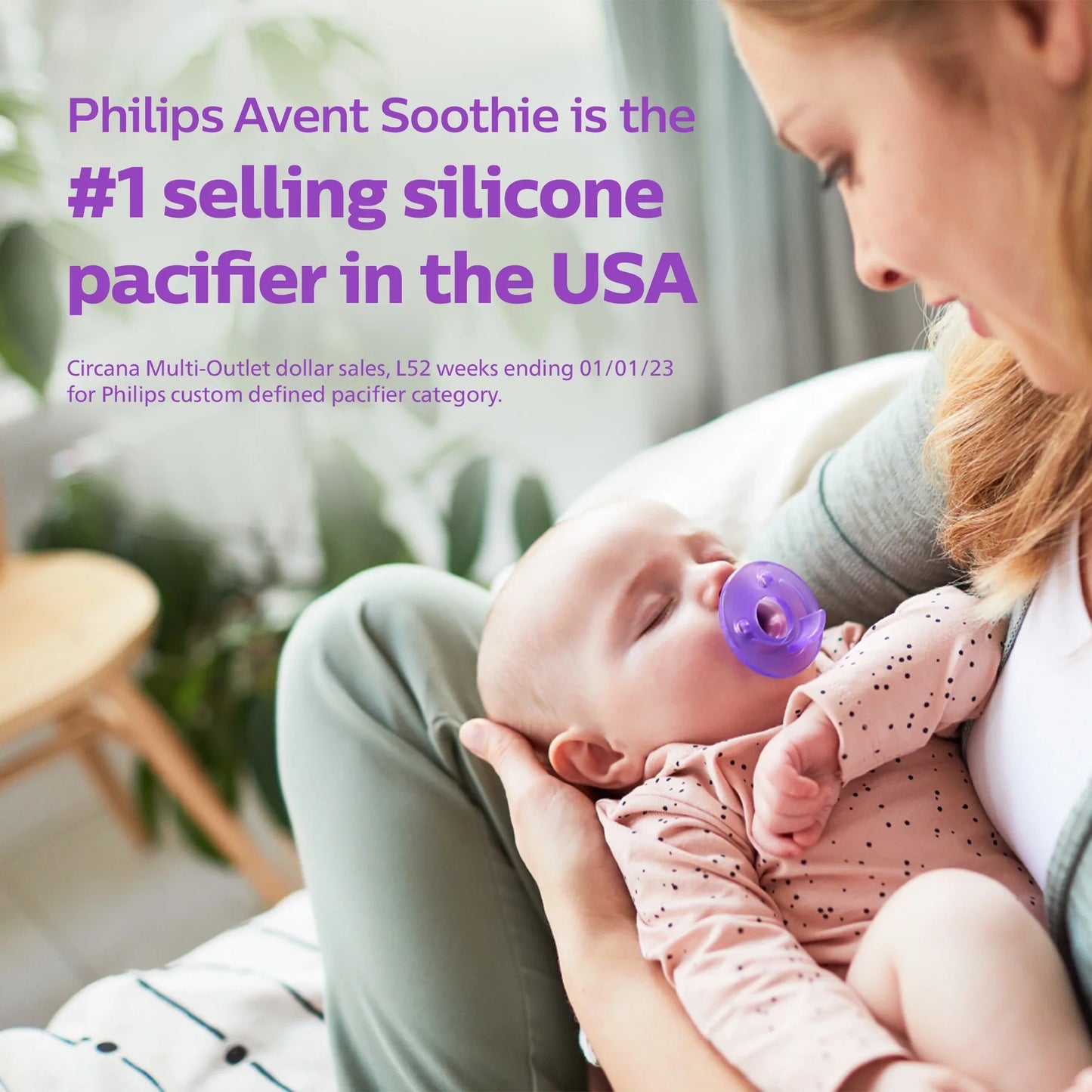 Philips Avent Soothie Pacifier, 0-3 Months, Pink/Purple, 2 Pack