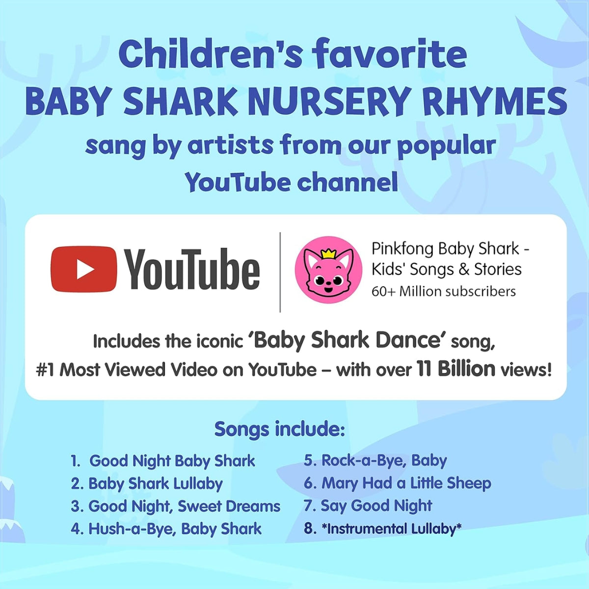 Pinkfong 10 Button Sound Book - Baby Shark Bedtime on Luna Baby Store Miami