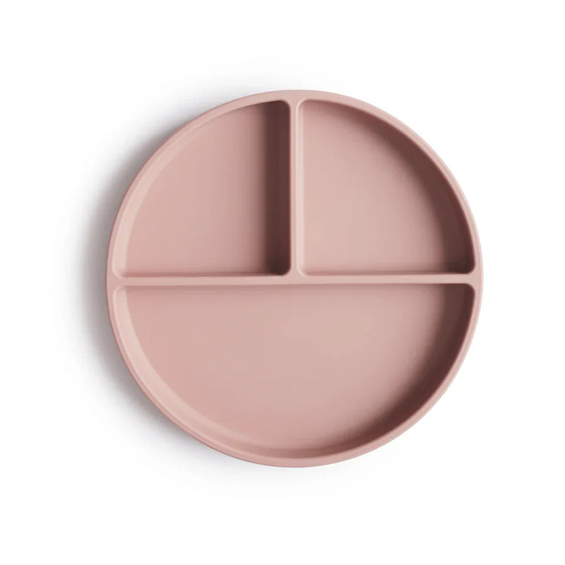 Mushie Silicone Suction Plate - Blush - Luna Baby Store Miami