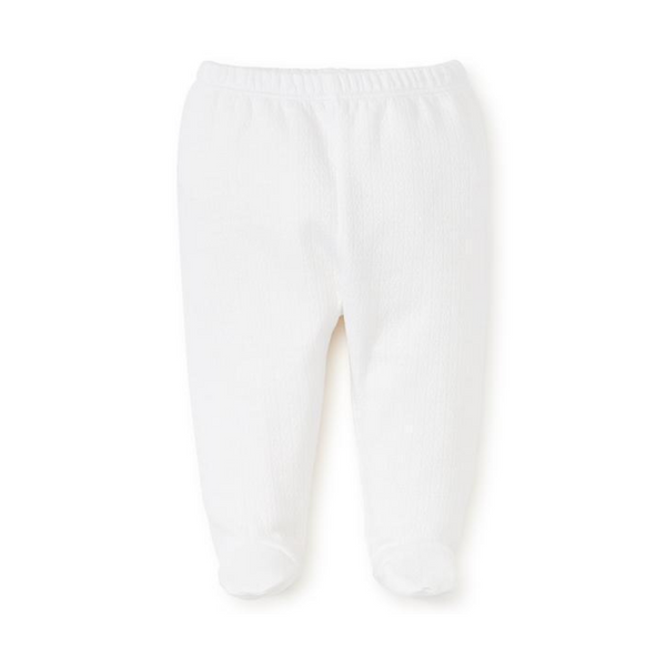 Kissy Kissy Pointelle Footed Pant White