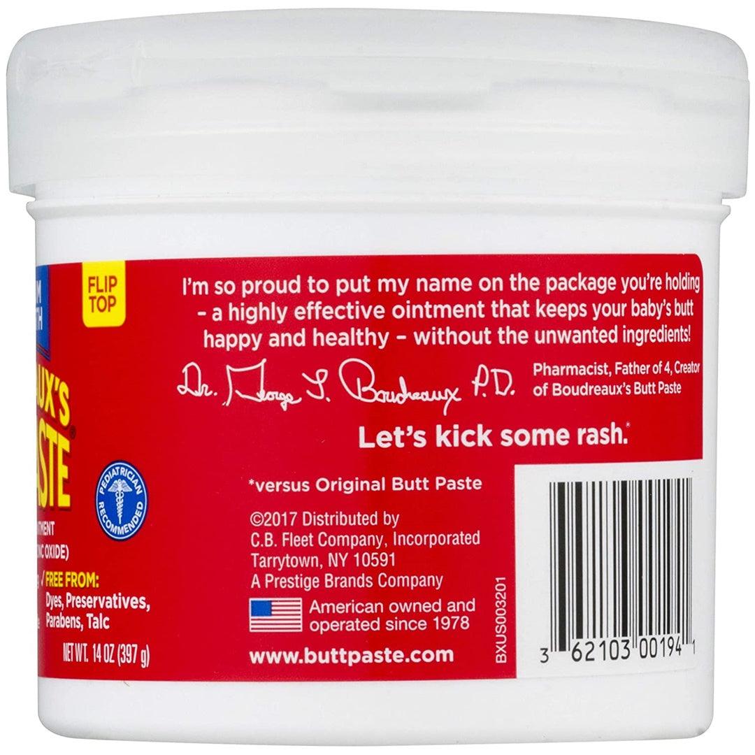 Pomada Boudreaux's Para Assadura Butt Paste Maximum Strength 400Gr - Boudreaux'S Babytunes