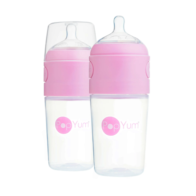 Popyum Anti-Colic Formula Making Baby Bottle 2Pk, 9 Oz - Pastel Pink
