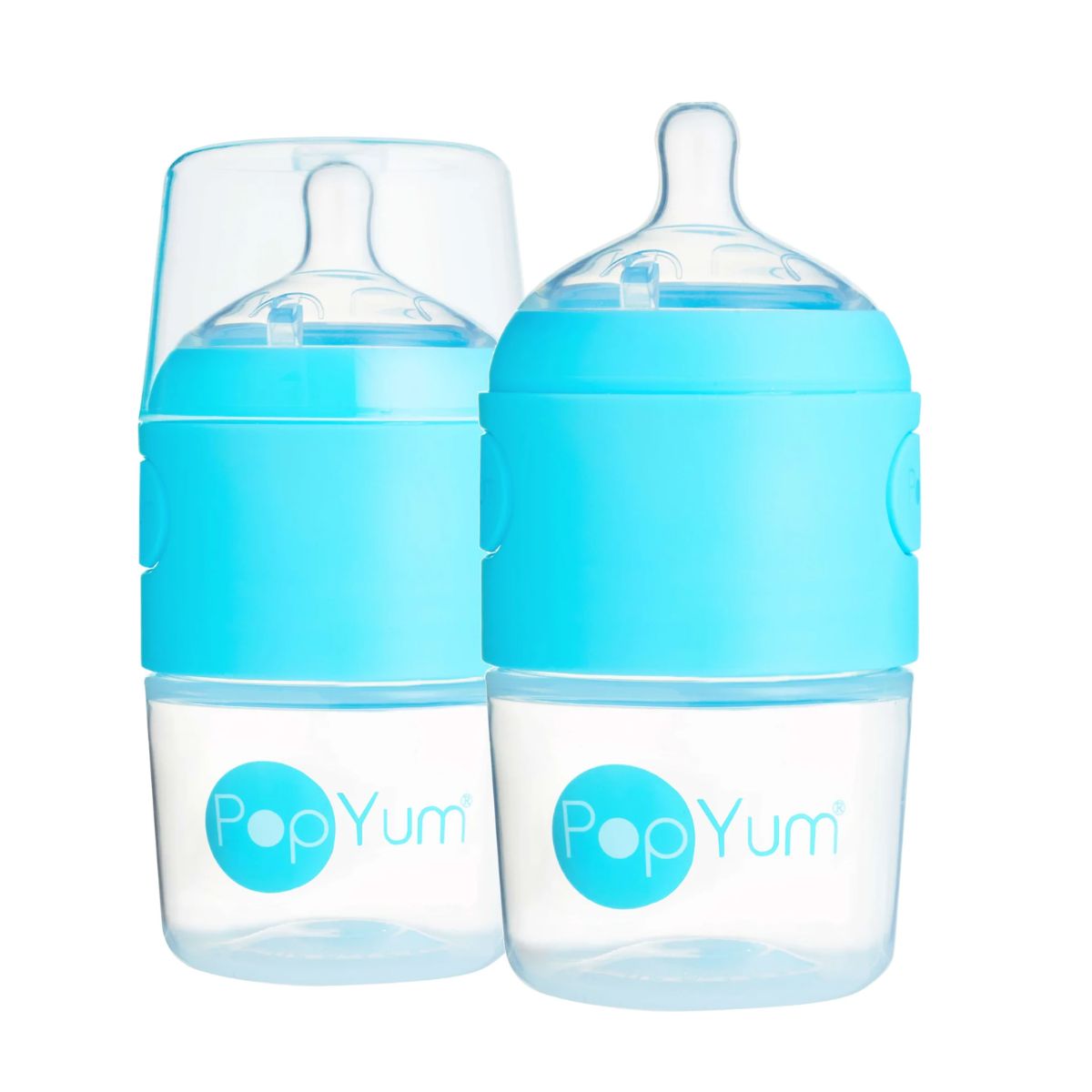 Popyum Anti-Colic Formula Making Baby Bottle, 2Pk, 5 Oz - Blue