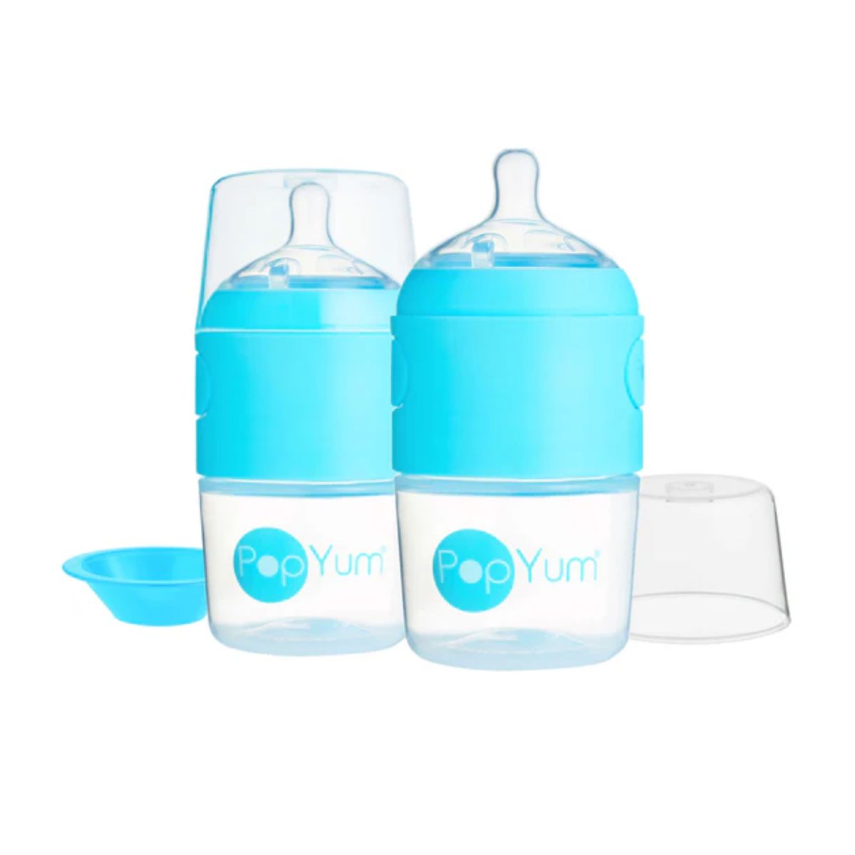 Popyum Anti-Colic Formula Making Baby Bottle, 2Pk, 5 Oz - Blue