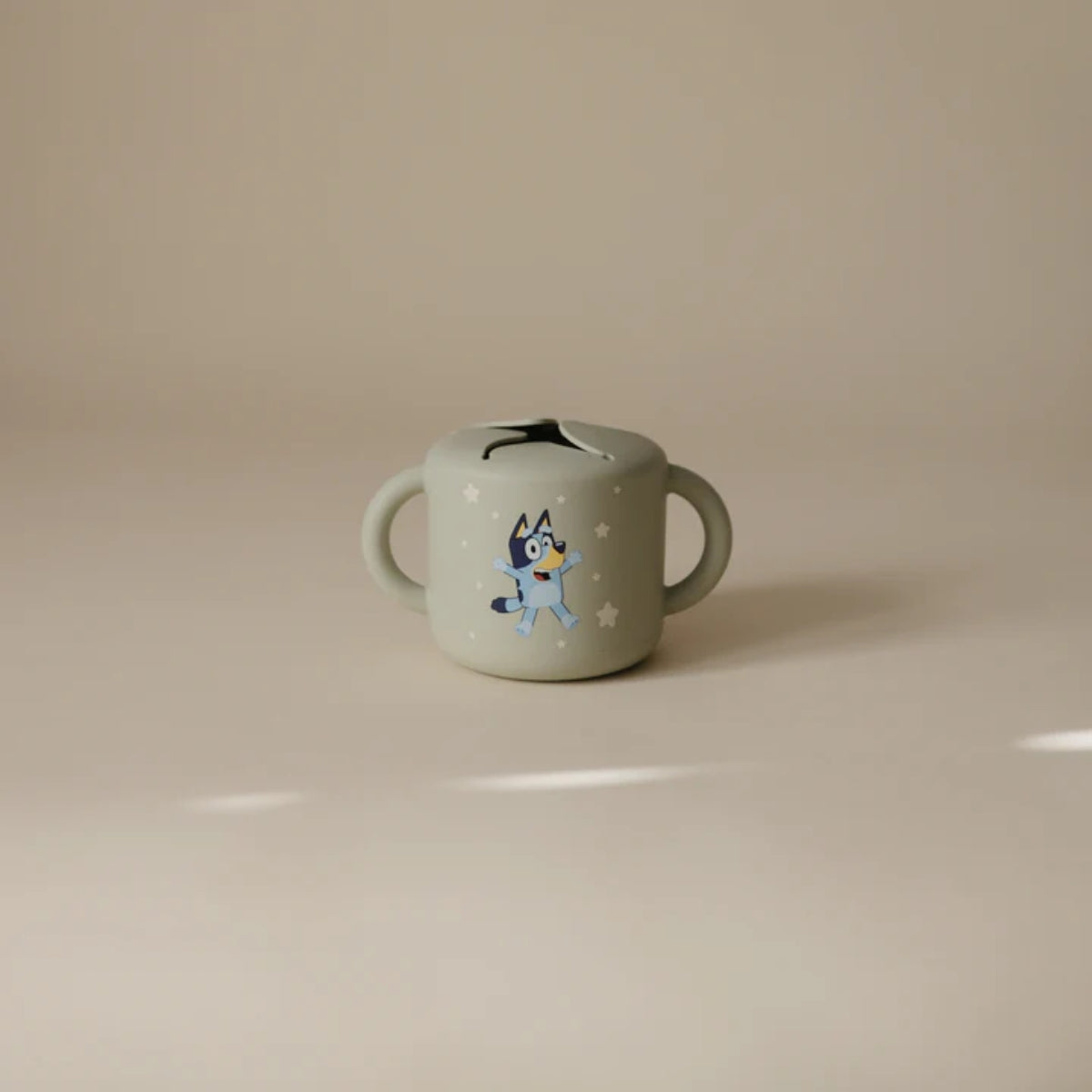 Mushie Snack Cup - Bluey Sage on Luna Baby Store Miami