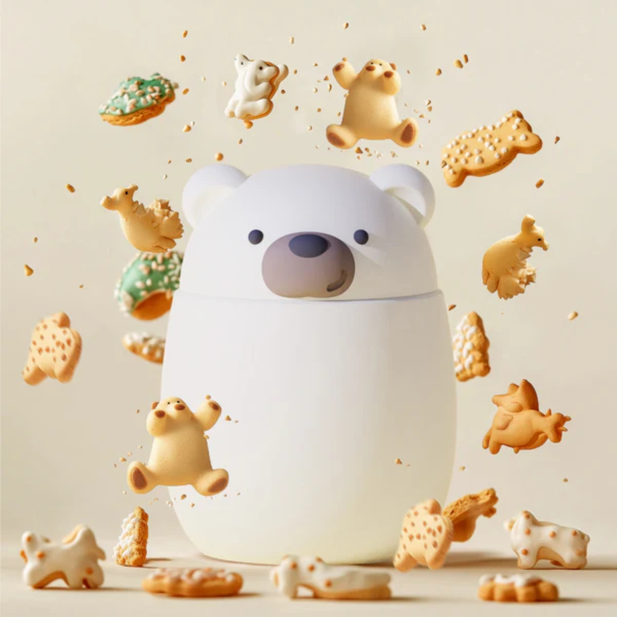 Pote Térmico Infantil Asobu Bestie Urso 600ML - Keeps Meals Fresh for Hours