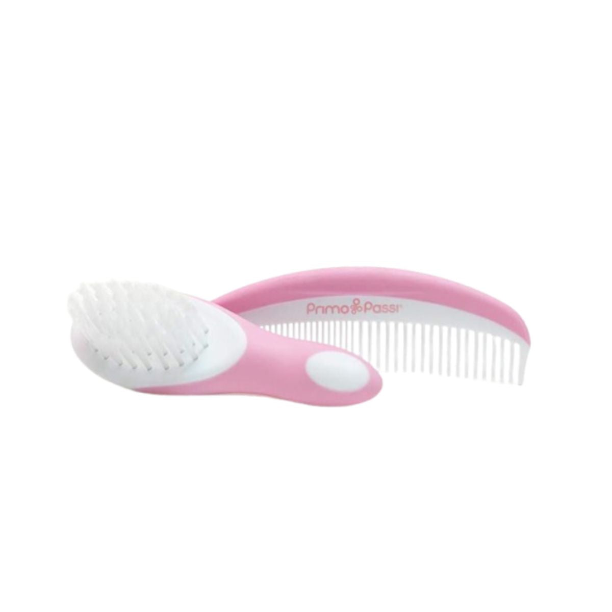 Primo Passi Baby Hair Brush and Comb Set - Pink