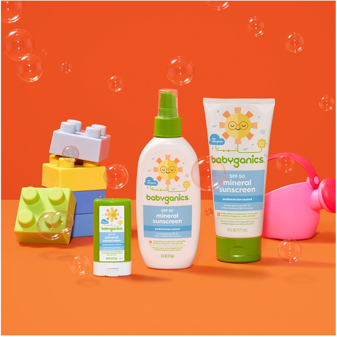 Babyganics Baby Sunscreen Stick 50 SPF .47 Oz