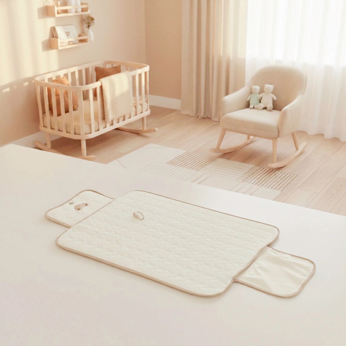 Portable Diaper Changing Pad - Bear on Luna Baby Store Miami
