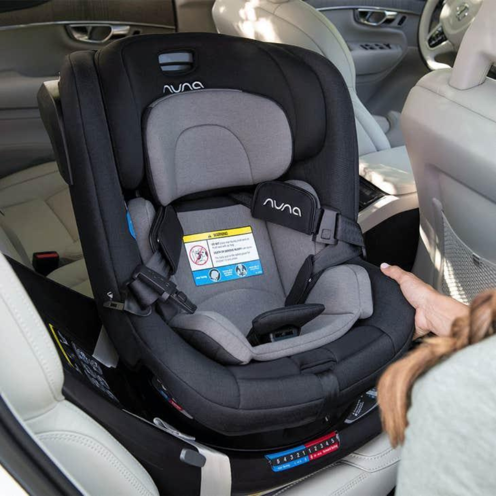 Nuna Revv Convertible Car Seat - Caviar - Premium Comfort and Materials
