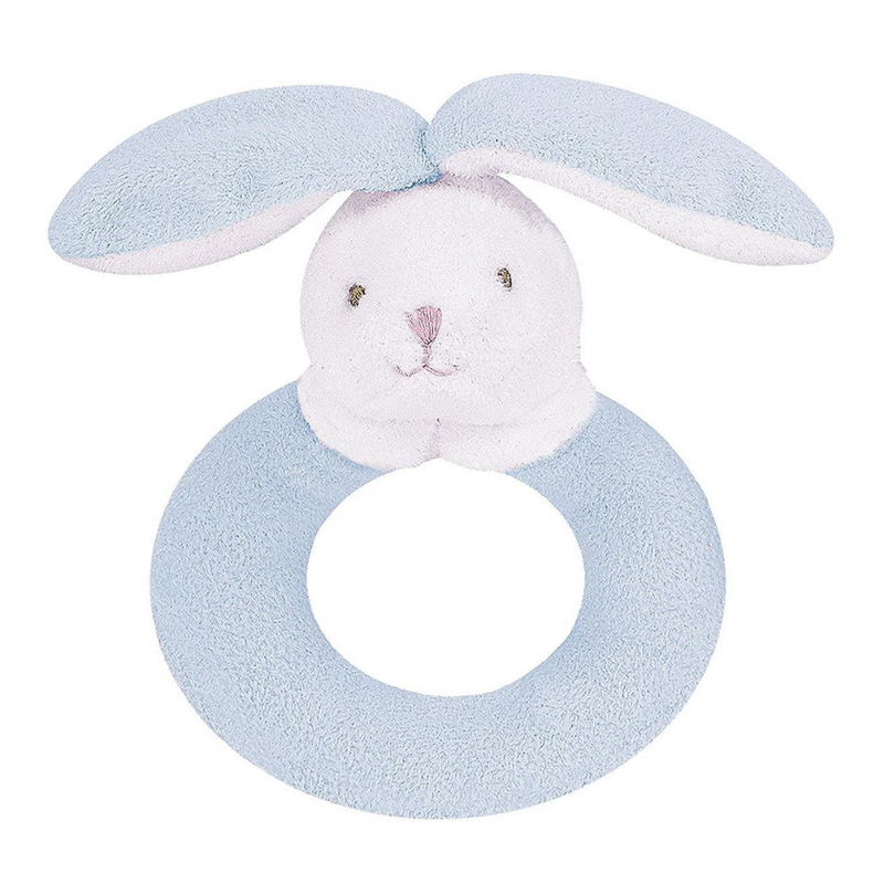 Ring Rattle - Blue Bunny
