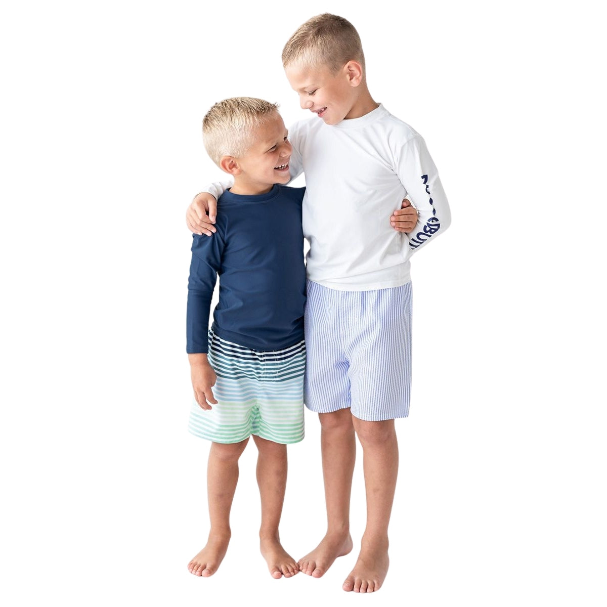 Rugged Butts Long Sleeve Rash Guard - Navy - 0-3M on Luna Baby Store Miami