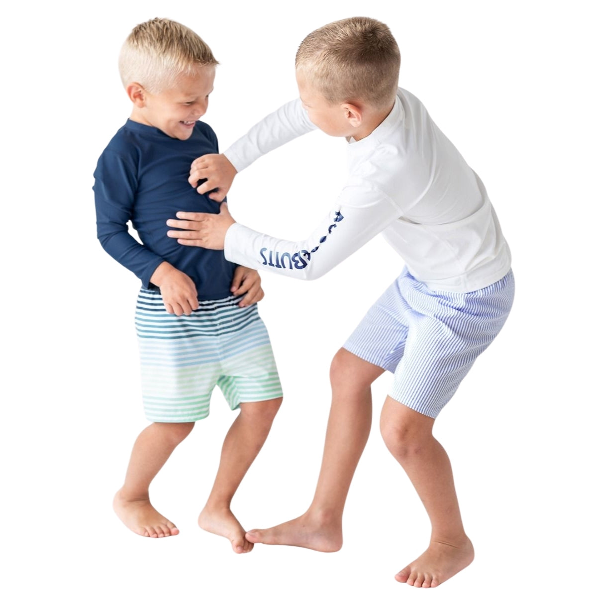 Rugged Butts Long Sleeve Rash Guard - Navy - 0-3M on Luna Baby Store Miami